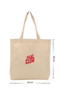 Fight Club - Kanvas Çanta - Krem