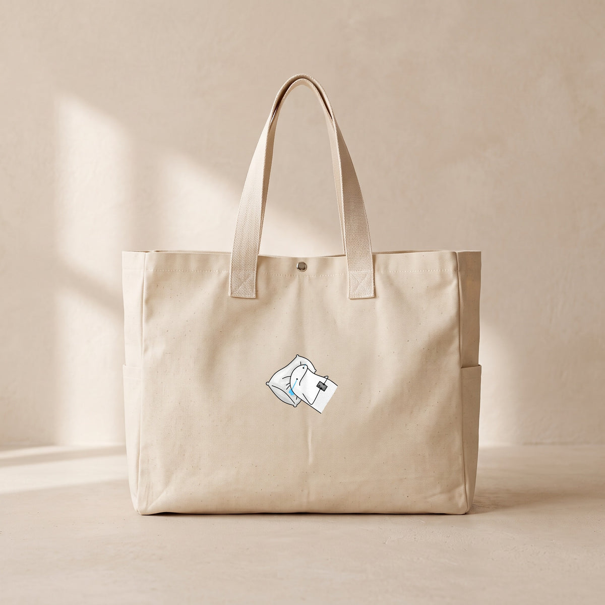 Flork Bedtime Sad - Çıtçıtlı Tote Bag