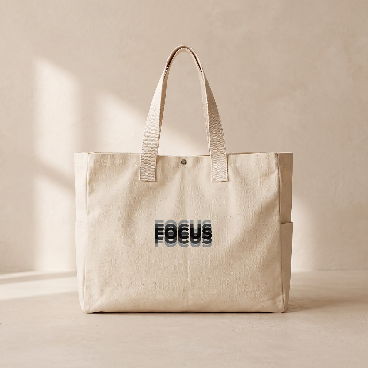 Focus - Çıtçıtlı Tote Bag