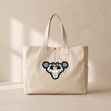 French Gym - Çıtçıtlı Tote Bag