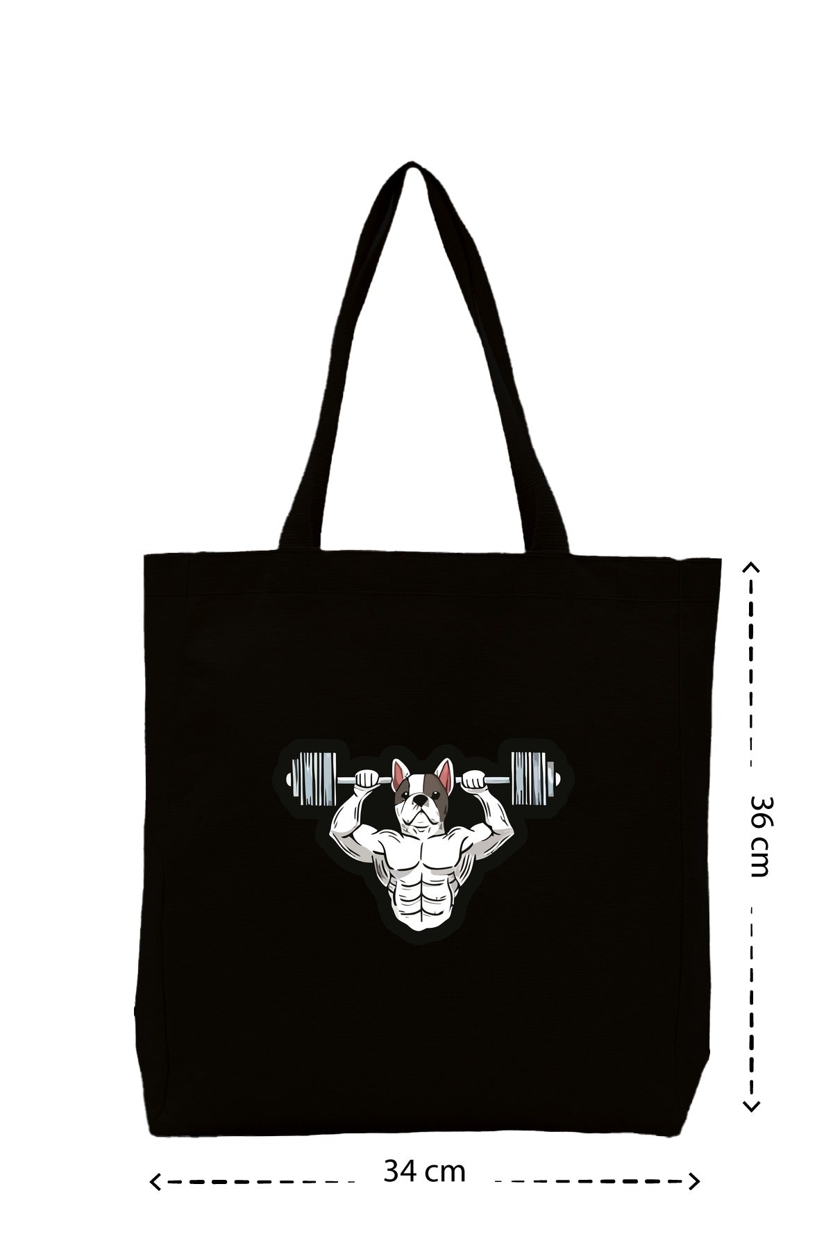 French Gym - Kanvas Çanta - Siyah