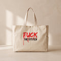 Fuck The System - Çıtçıtlı Tote Bag