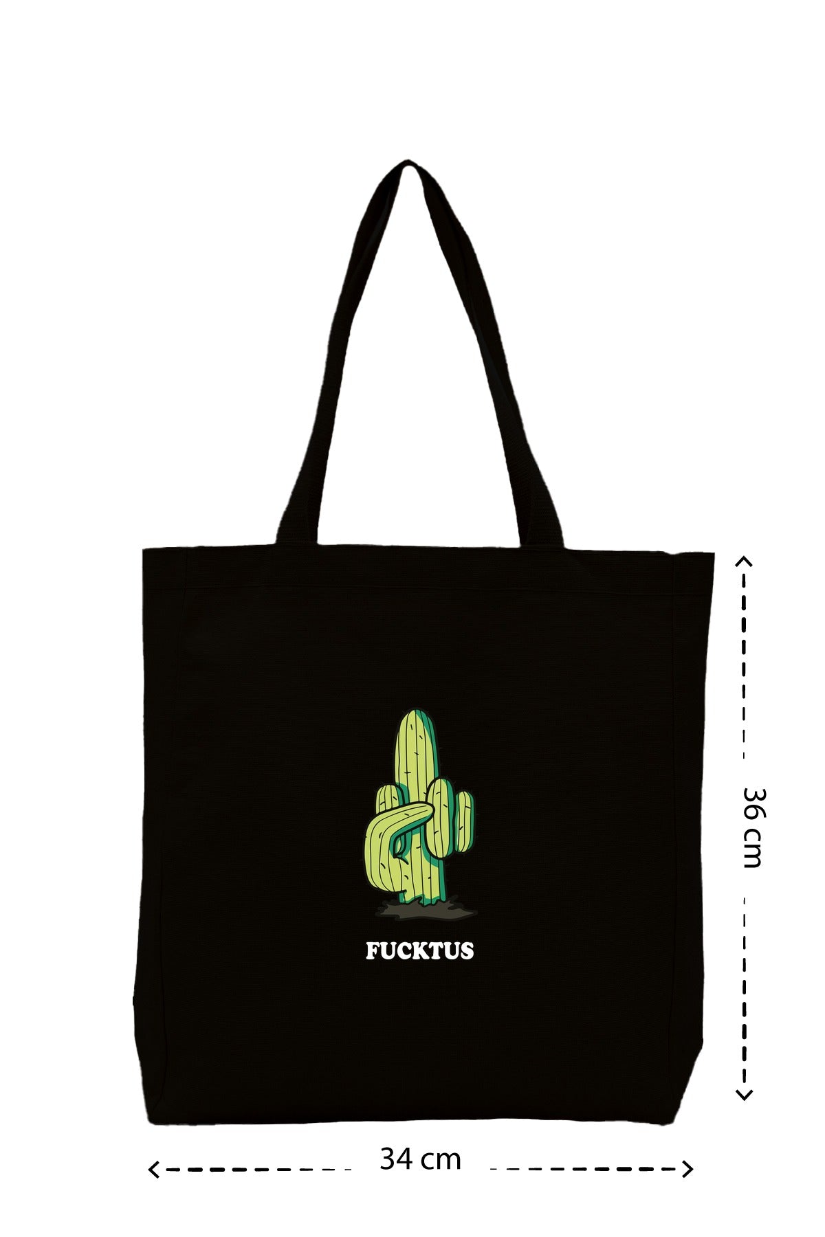 Fucktus - Kanvas Çanta - Siyah