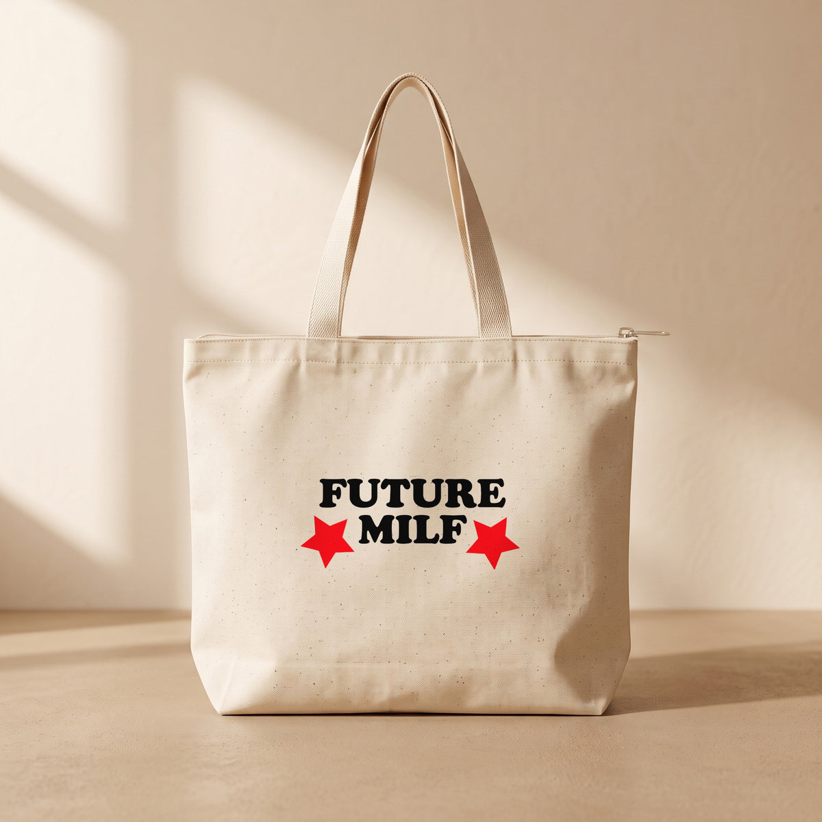 Future Milf - Fermuarlı Tote Bag
