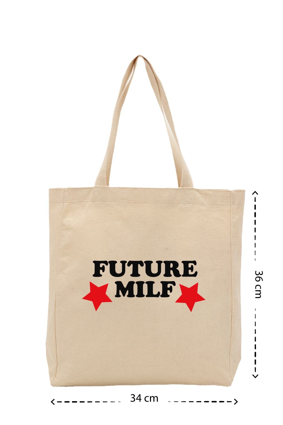 Future Milf - Kanvas Çanta - Krem