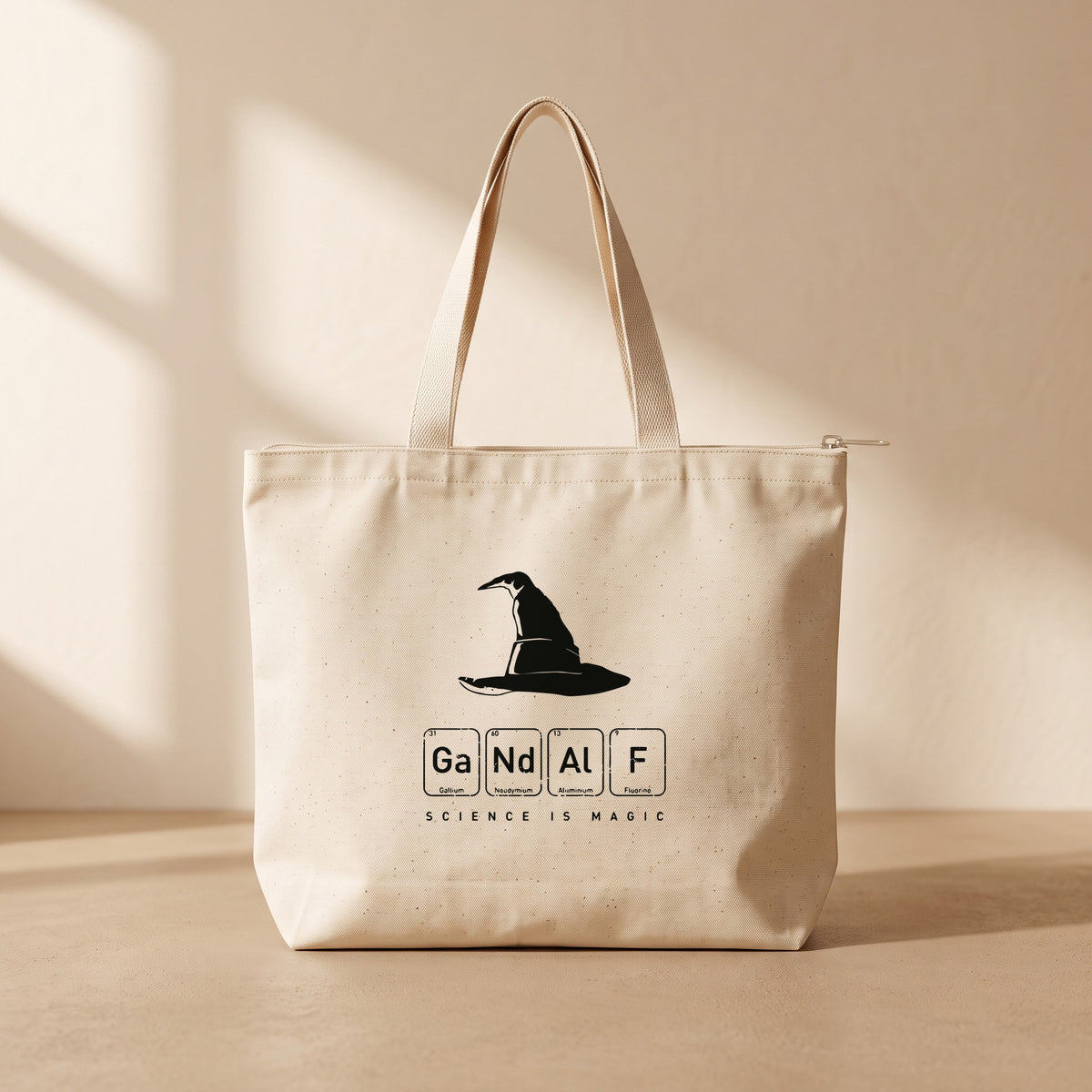 Gandalf Science - Fermuarlı Tote Bag