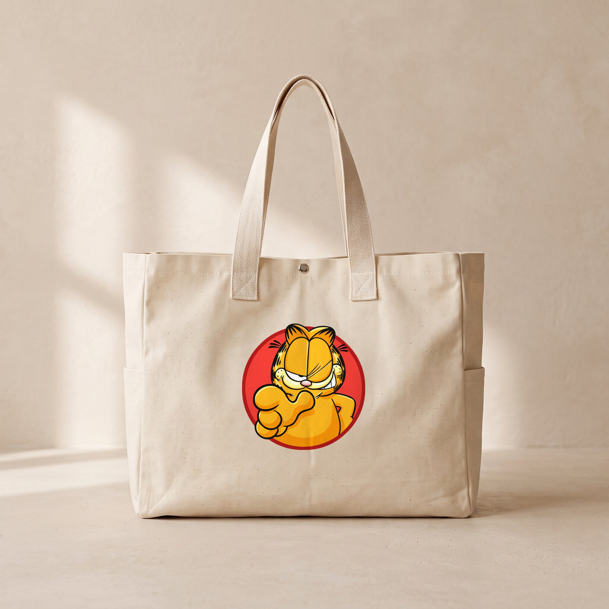 Garfield - Çıtçıtlı Tote Bag