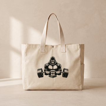 Goril Gym - Çıtçıtlı Tote Bag