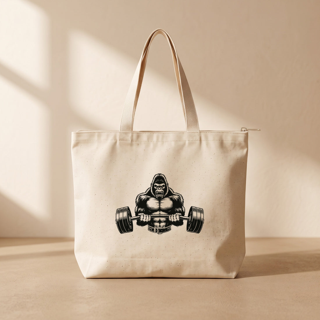 Goril Gym - Fermuarlı Tote Bag