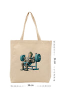 Groot Gym - Kanvas Çanta - Krem