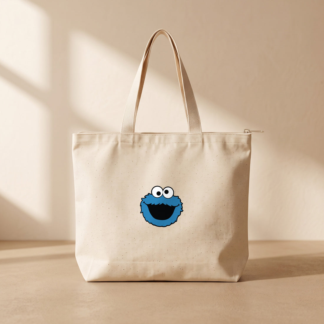 Grover - Fermuarlı Tote Bag