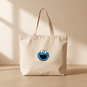 Grover - Fermuarlı Tote Bag