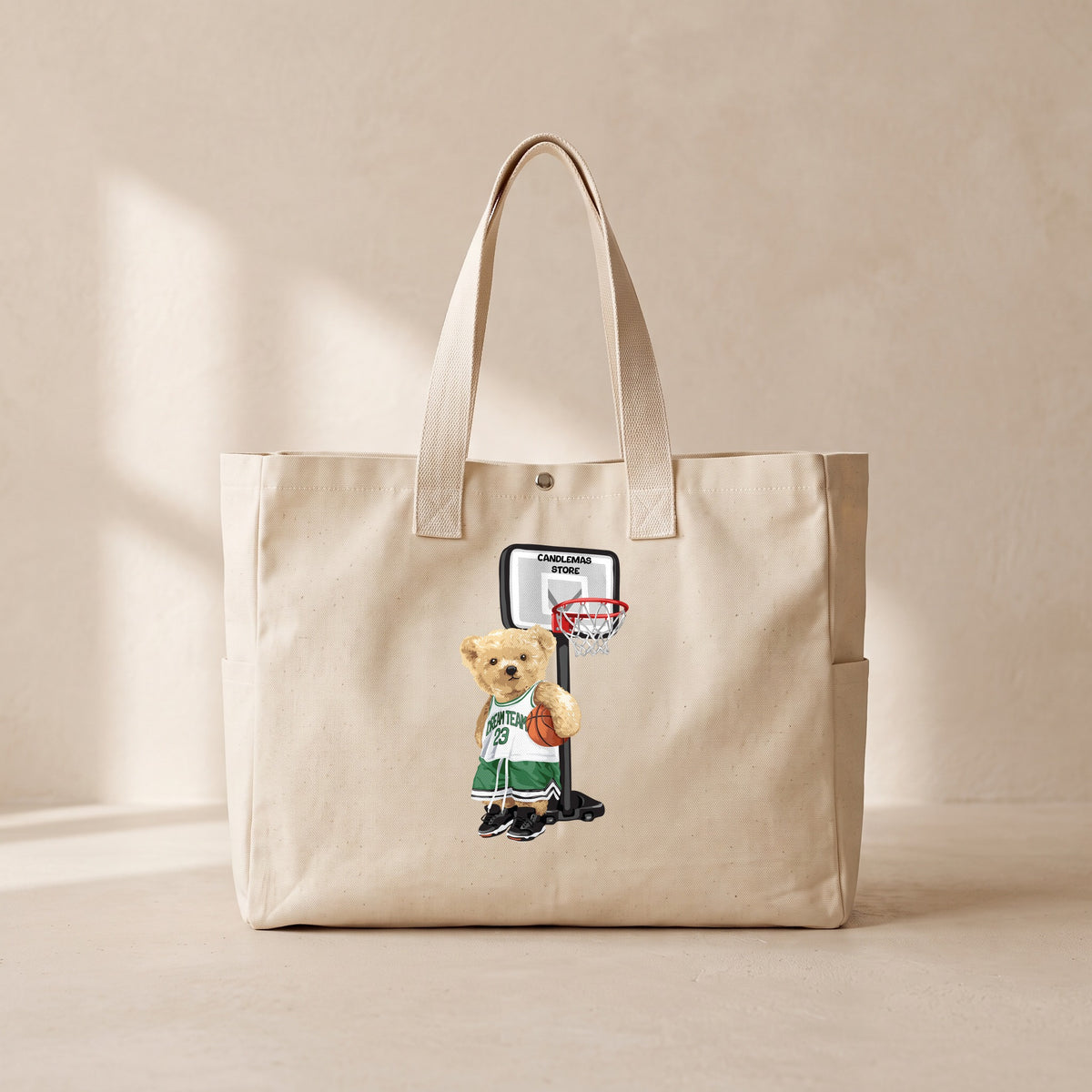 Guard Bear - Çıtçıtlı Tote Bag