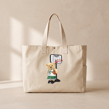 Guard Bear - Çıtçıtlı Tote Bag
