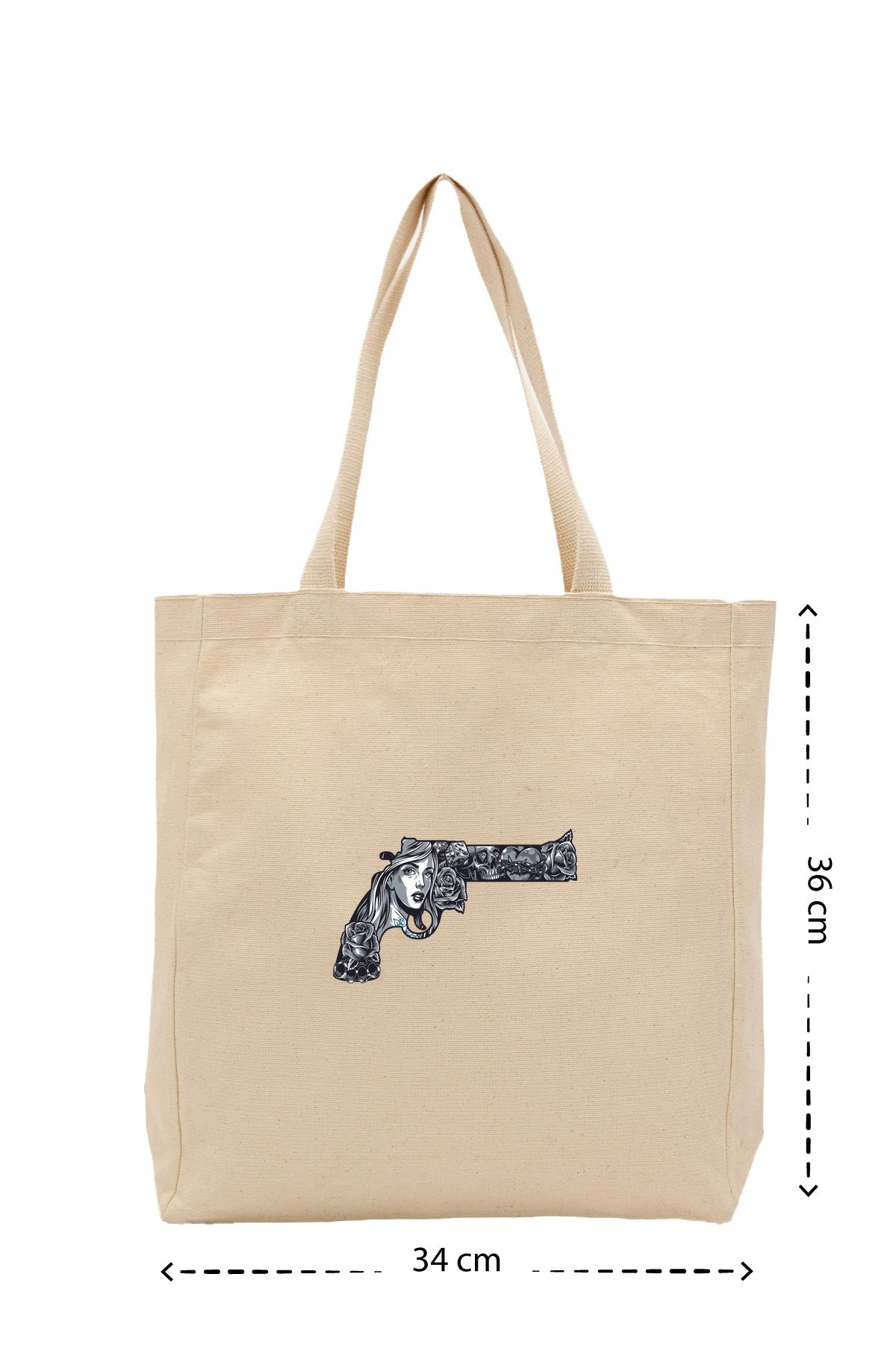 Gun - Kanvas Çanta - Krem