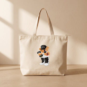 Gym Boy - Fermuarlı Tote Bag
