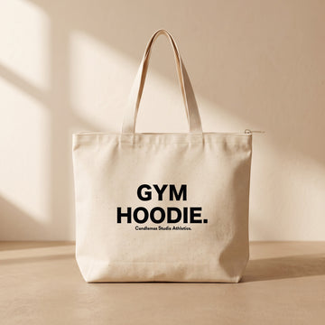 " Gym Hoodie " - Fermuarlı Tote Bag