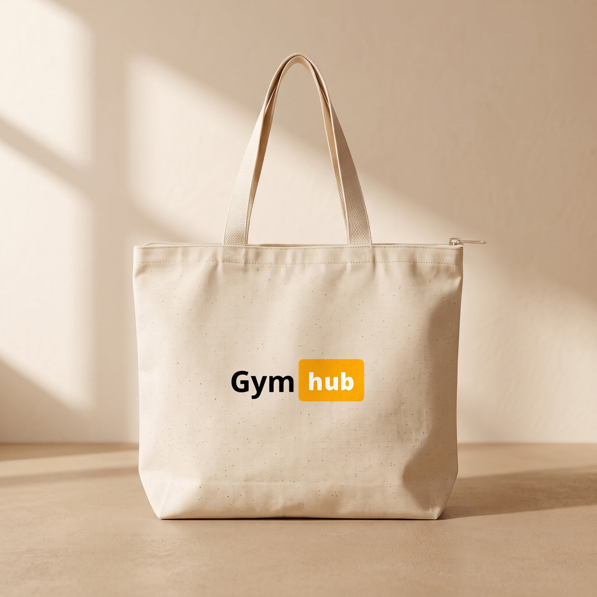 Gym Hub - Fermuarlı Tote Bag