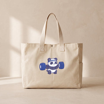 Gym Panda - Çıtçıtlı Tote Bag