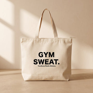_ Gym Sweat _ - Fermuarlı Tote Bag