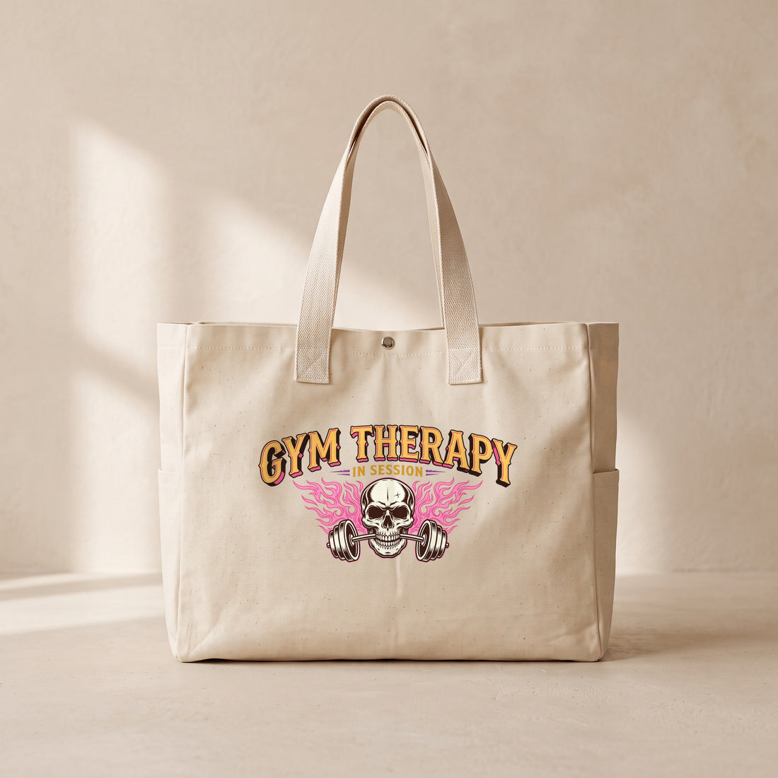 Gym Therapy - Çıtçıtlı Tote Bag