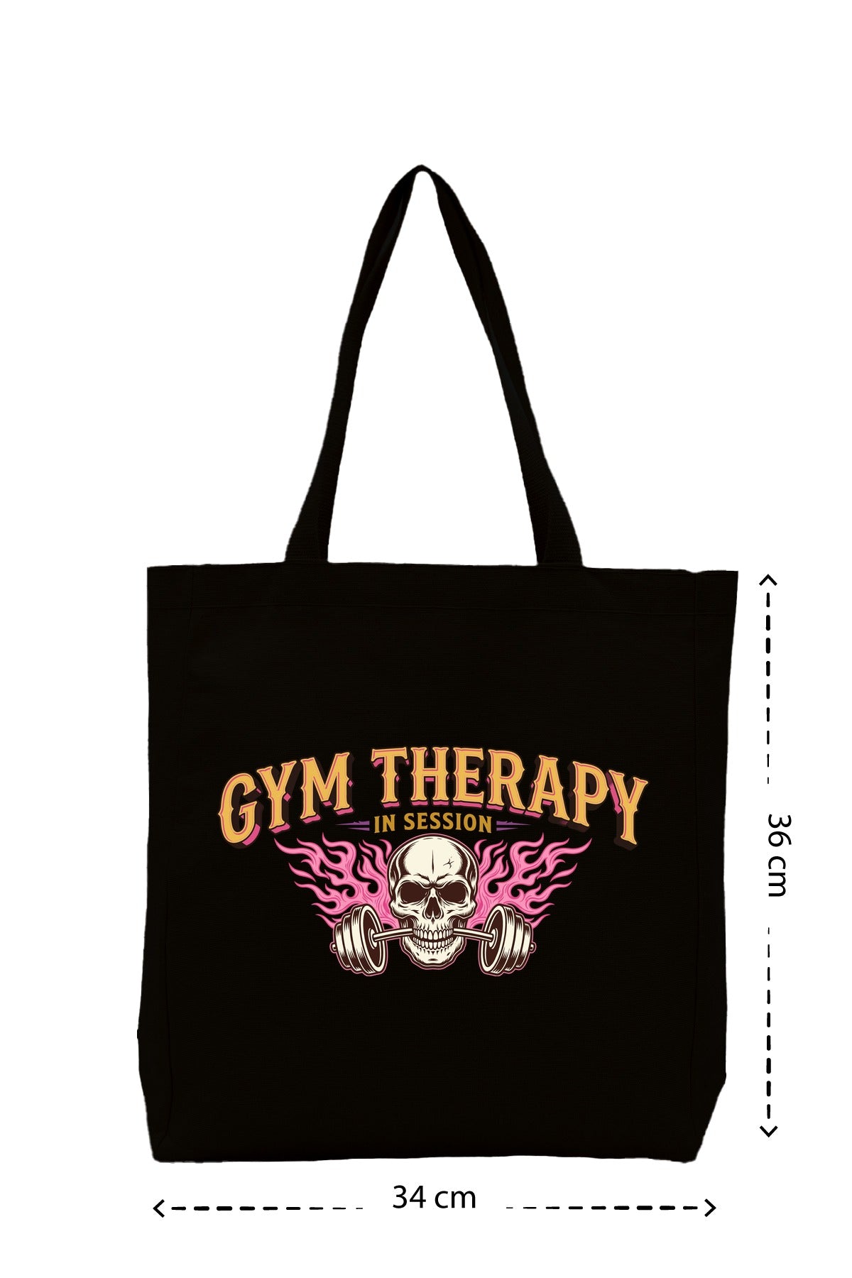 Gym Therapy - Kanvas Çanta - Siyah