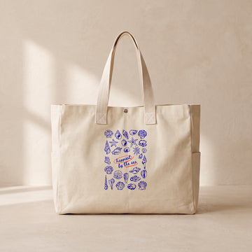 Happiest By The Sea - Çıtçıtlı Tote Bag