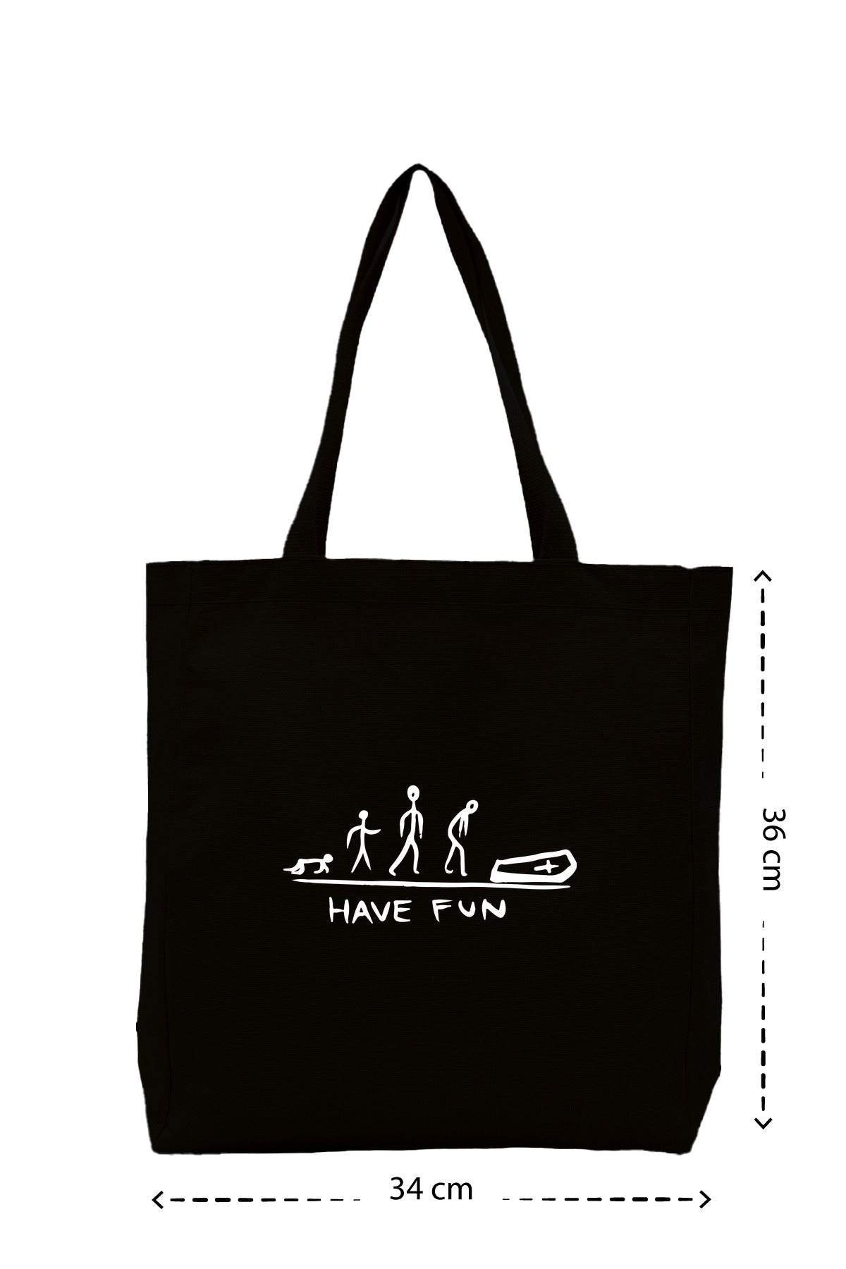 Have Fun - Kanvas Çanta - Siyah