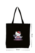 Hello Kitty Gym - Kanvas Çanta - Siyah