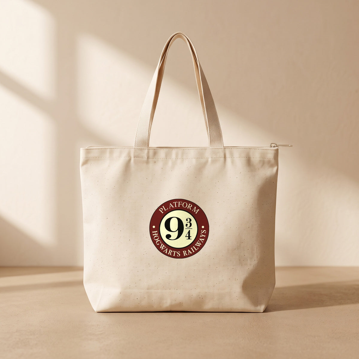 Hogwarts Railways - Fermuarlı Tote Bag