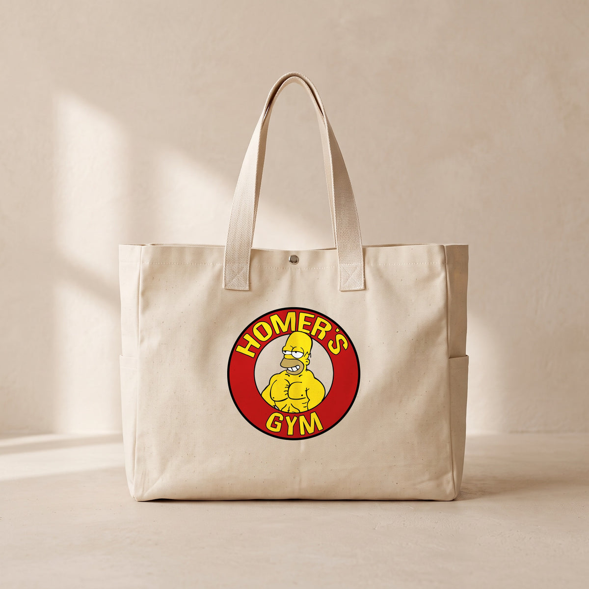 Homers Gym - Çıtçıtlı Tote Bag