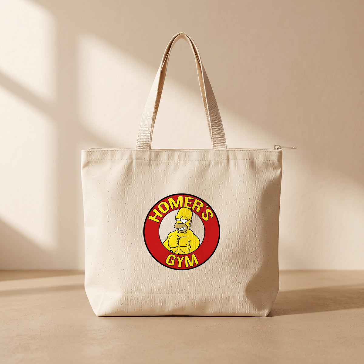 Homers Gym - Fermuarlı Tote Bag
