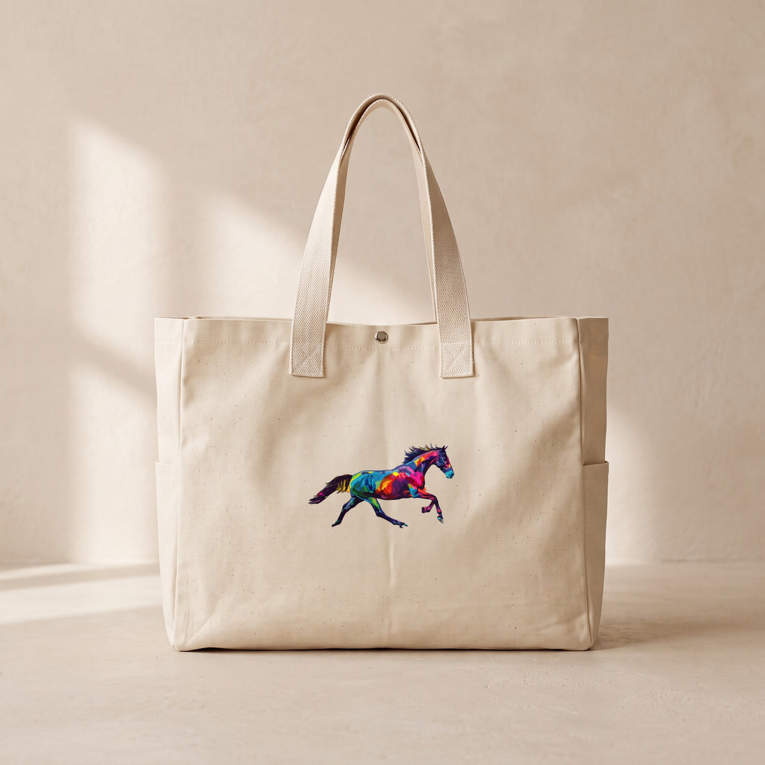 Horse - Çıtçıtlı Tote Bag