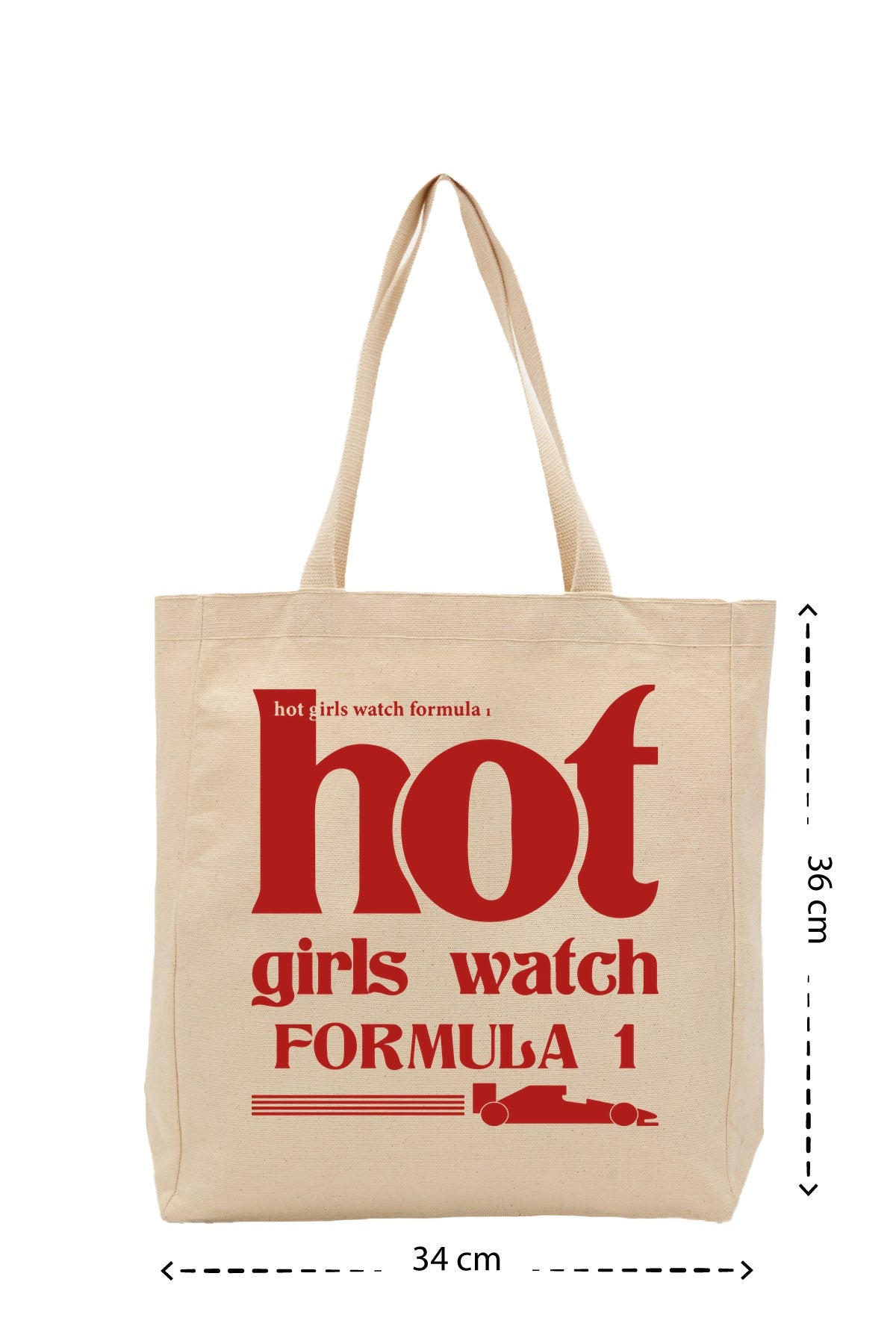 Hot girls - Kanvas Çanta - Krem