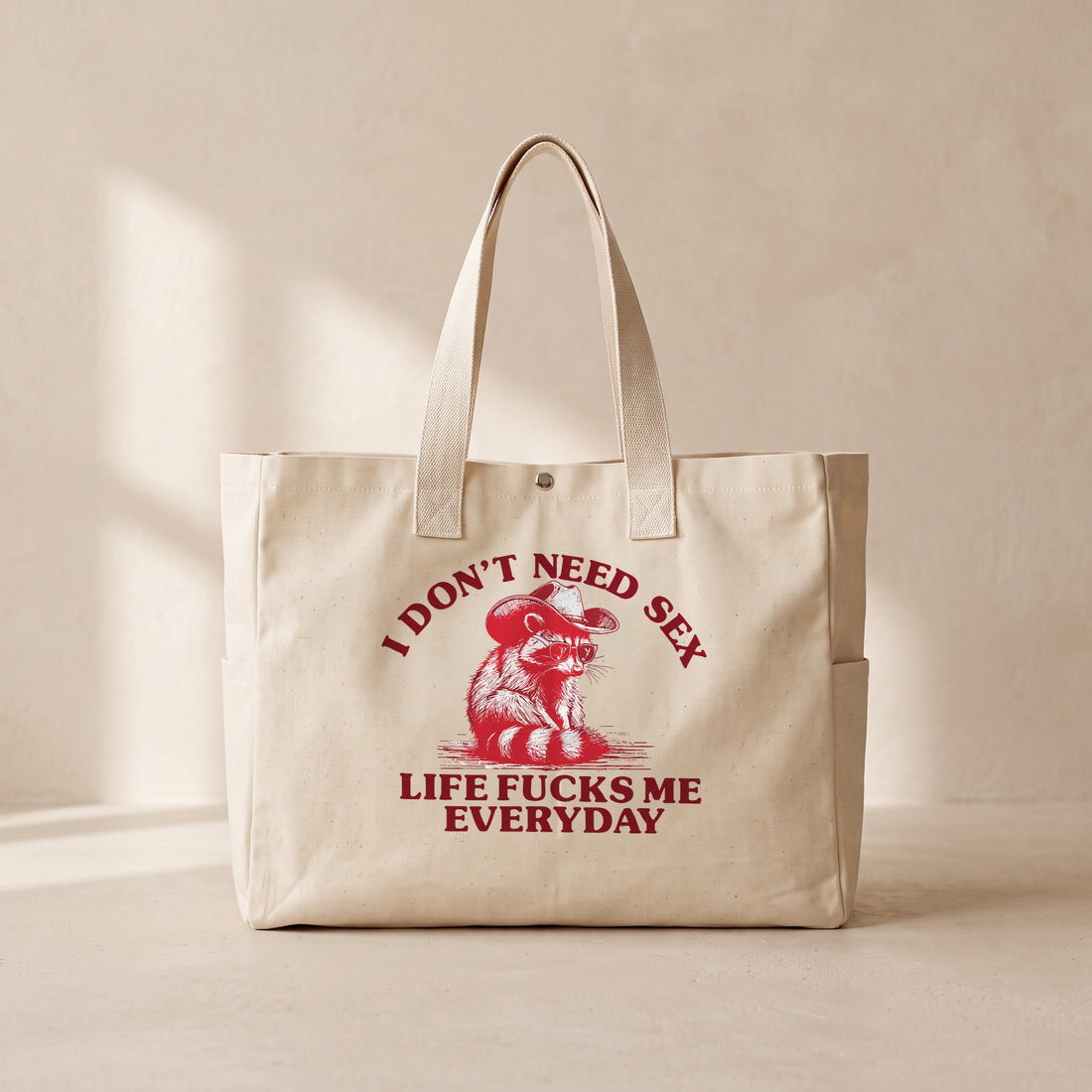 I Don't Need Sex - Çıtçıtlı Tote Bag