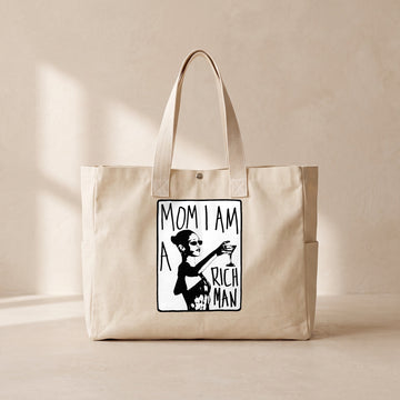 i'm a rich man - Çıtçıtlı Tote Bag