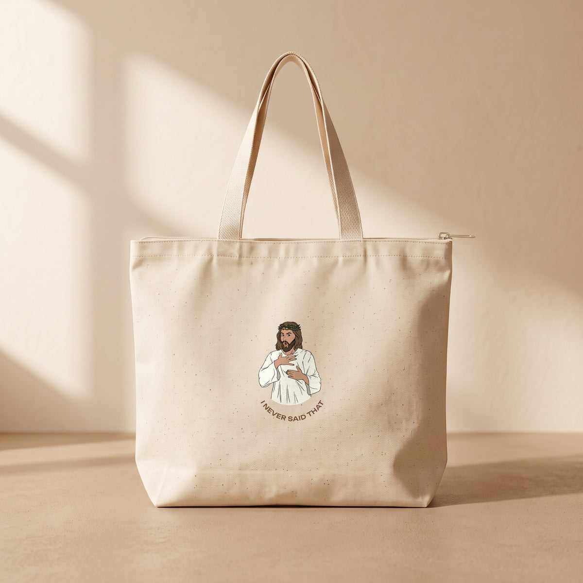 I NEVER SAID THAT - Fermuarlı Tote Bag