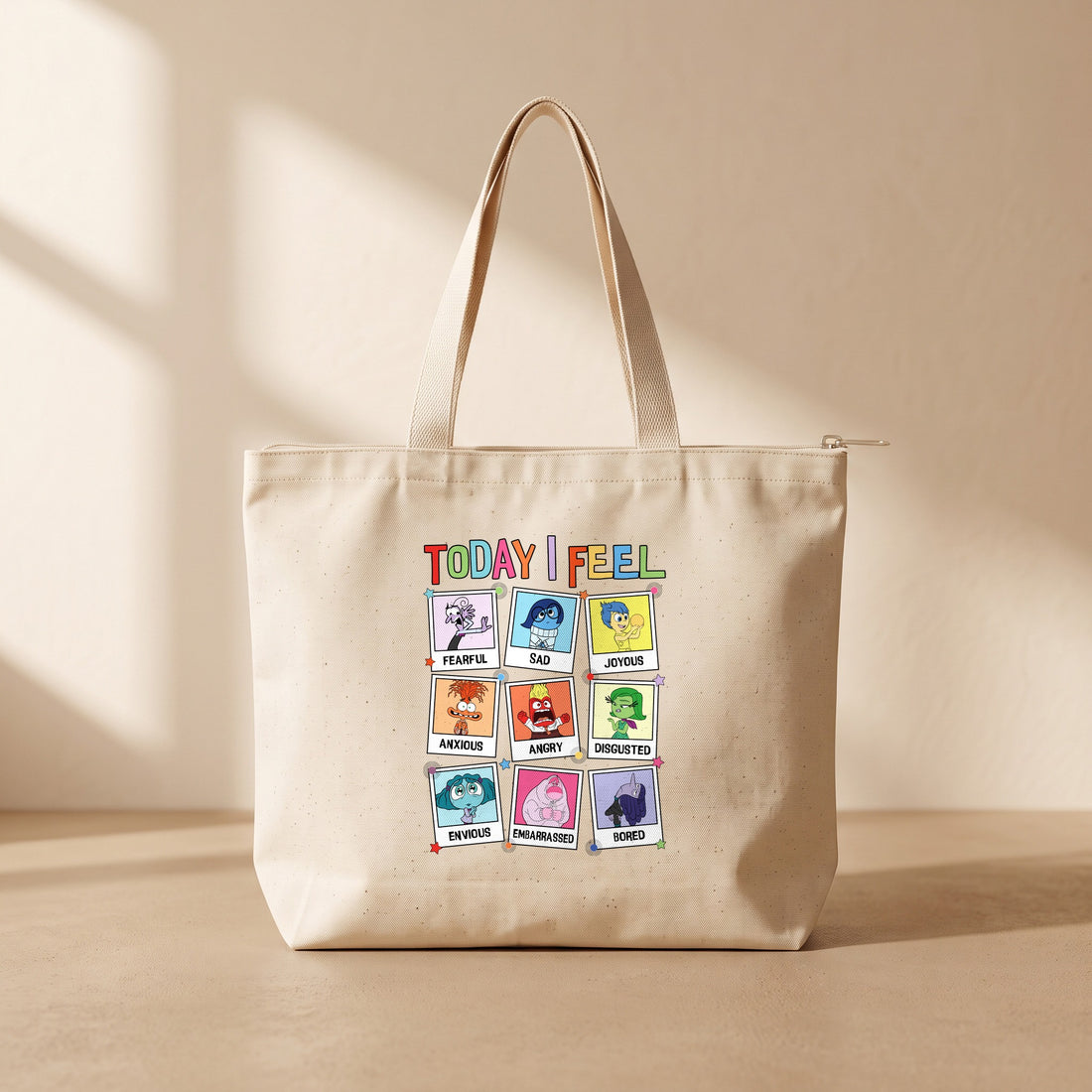 İnside Out - Fermuarlı Tote Bag