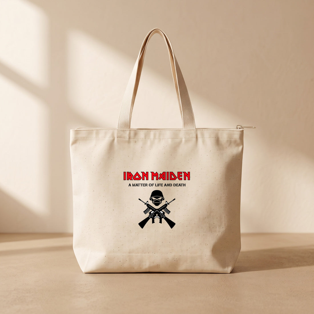 Iron Maiden - Fermuarlı Tote Bag