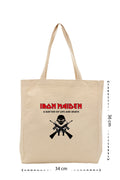 Iron Maiden - Kanvas Çanta - Krem