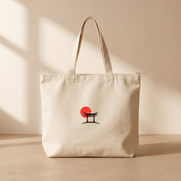 Japanese - Fermuarlı Tote Bag