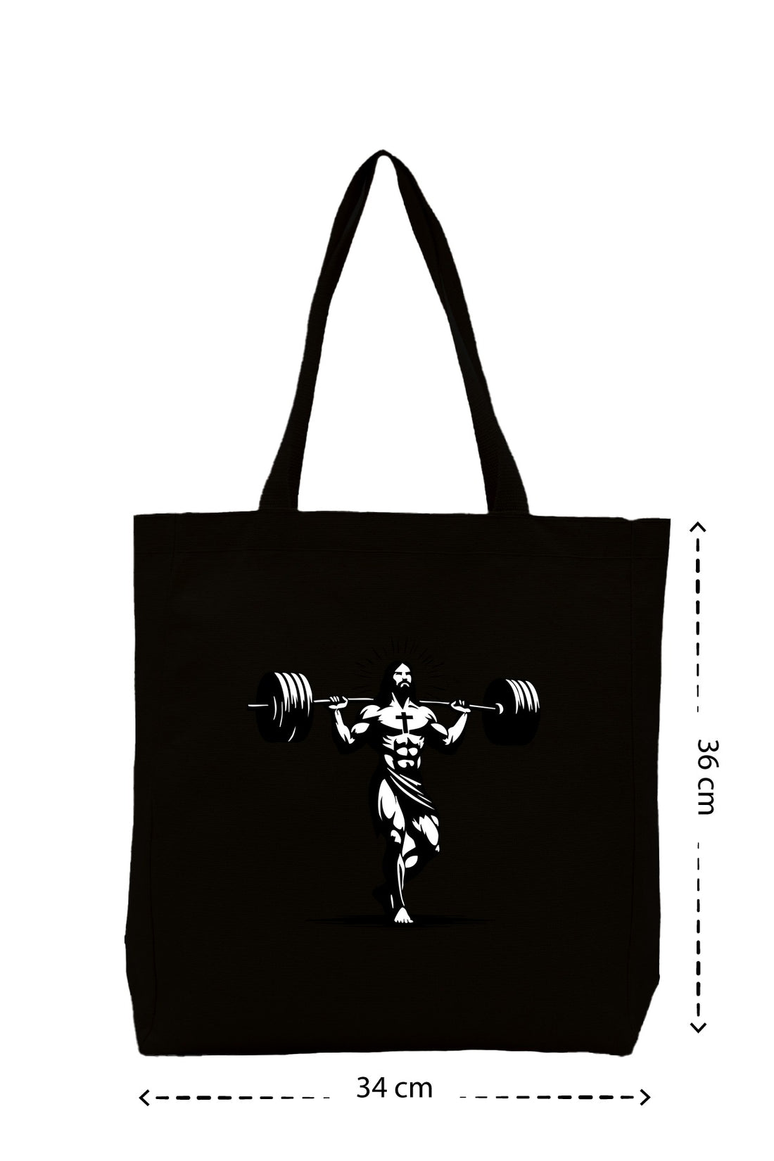 Jesus Gym - Kanvas Çanta - Krem