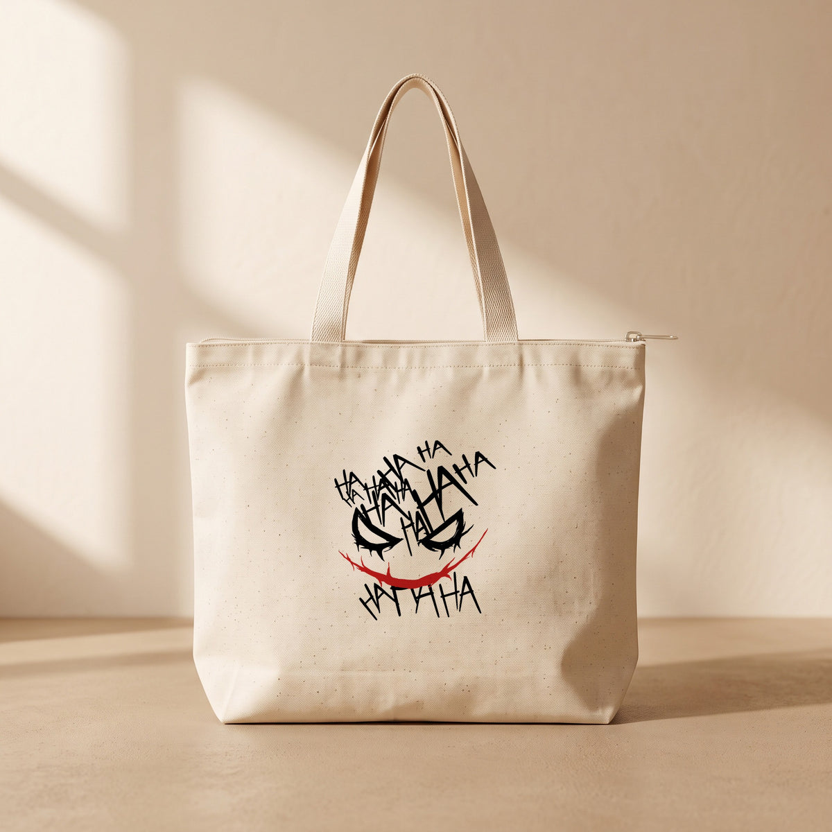 Joker - Fermuarlı Tote Bag