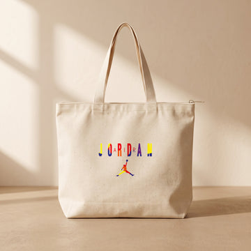 Jordan - Fermuarlı Tote Bag