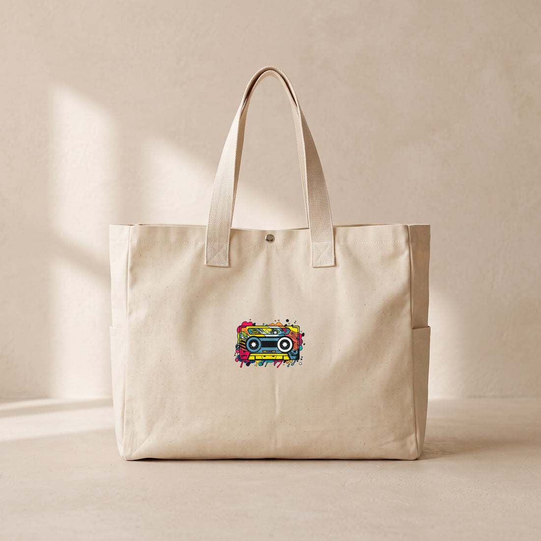 Kaset - Çıtçıtlı Tote Bag