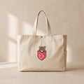Kedi Cep - Çıtçıtlı Tote Bag