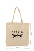 Kemer - Kanvas Çanta - Krem