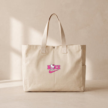 Kitty Nike - Çıtçıtlı Tote Bag