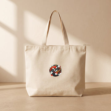 Koi Fish - Fermuarlı Tote Bag