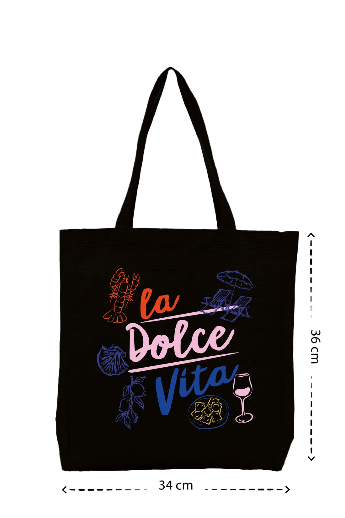 La Dolce Vita - Kanvas Çanta - Krem